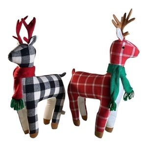 Reindeer door stops set of 2